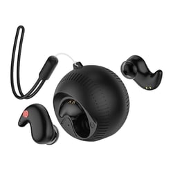 Ecouteurs Bluetooth Rose Sans Fil HiFi Stéréo Étanche IPX5 Avec Boîtier De Charge Noir YONIS