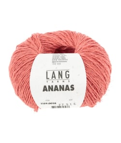 Pelote à tricoter ANANAS – Lang Yarns - Fil durable en lyocell et fibres d’ananas 28 Rose
