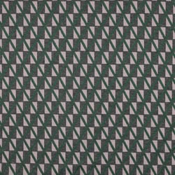 Tissu Jersey Milano Géo sur fond Gris anthracite chiné