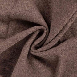 Tissu Laine bouillie  Isolde uni Taupe