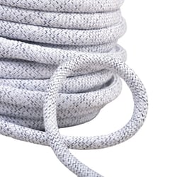 Cordon chiné pour anses de sacs 10mm blanc au mètre