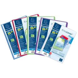 Protège-documents en polypropylène semi-rigide KreaCover® Chromaline 160 vues - A4 - Couleurs assorties - x 8 - Exacompta