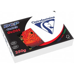 Ramette de 250 Feuilles de Papier 250g A4 Certifié FSC Couché Brillant Blanc CLAIREFONTAINE