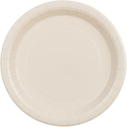 6 Assiettes Beige Ø23 cm - En carton