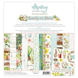 12 papiers scrapbooking 30,5 x 30,5 cm Mintay By Karola BEAUTY IN BLOOM