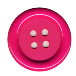 Lot de 3 boutons Clown couleur Fuchsia 38mm