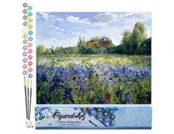 Peinture par Numéro Figured'Art - A la Campagne - Kit de Loisir Créatif DIY Numéro d'Art Complet - 40x50cm sans châssis en bois
