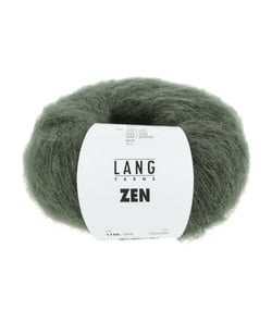 Pelote de Laine, Alpaga et Soie à tricoter ZEN - 25GR - Lang Yarns 0098 vert