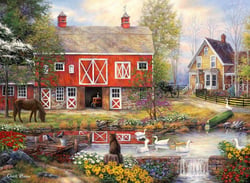 Puzzle 2000 pièces - Chuck Pinson - Reflections On Country Liclassiqueg - Grafika