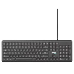 URBAN FACTORY Clavier Filaire USB-A / USB-C pour PC Modèle Cyclee Touche Complet Noir