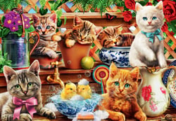Puzzle 1000 pièces - Kittens in the Potting Shed - Bluebird Puzzle