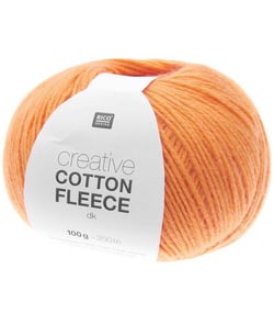 Pelote de coton Creative Cotton Fleece dk - 100 GR - Rico Design 004 Orange