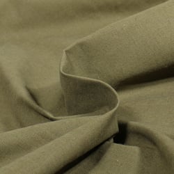Tissu Coton uni Vert kaki