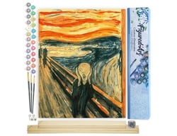 Peinture par Numéro Figured'Art - Le Cri - Kit de Loisir Créatif DIY Numéro d'Art Complet - 40x50cm toile roulée + châssis en bois à monter
