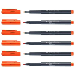 Lot de 6 marqueurs Neon FABER-CASTELL pointe fibre 1,5 mm - Orange a little bit juicy