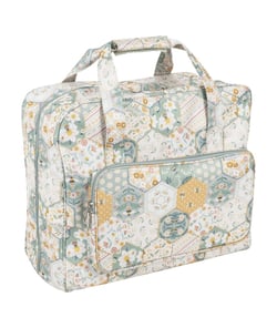Sac pour machine à coudre – Motif Abeille Patchwork – Hobby Gift (20 x 44 x 38 cm) Multicolore