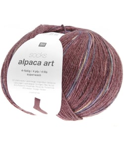 Pelote de Laine Socks Alpaca Art 4 fils - 100g - Rico Design : Chaussettes Douces et Confortables 02 Bordeaux