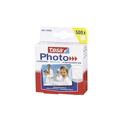 tesa Photo Pastilles adhésives pour photos, blanc, fixation