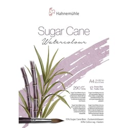 Bloc aquarelle sugar cane - Grain fin - A4 - 290g/m2 - 12 feuilles - Hahnemühle