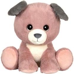 Peluche - Peluche Puppy Eyes Pets - Chien rose poudré et gris - 40 cm