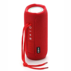 Enceinte Bluetooth Portable Étanche LED Autonomie Longue FM TF USB Rouge YONIS