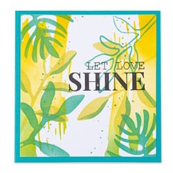 Pochoirs superposables feuillage aquarelle - Sizzix