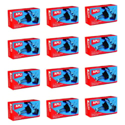 Lot de 12 boîtes de 12 pinces à clip 32mm en métal - Apli