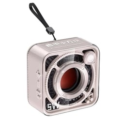 Mini Enceinte Bluetooth Sans Fil Portable Avec Subwoofer Transparent Design Unique Blanc YONIS