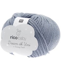 Fil à tricoter Rico Baby Dream Uni Dk - Rico Design 24 Bleu fumé