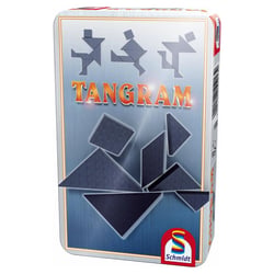 Tangram de voyage boite metal - Schmidt Spiele - Rouge
