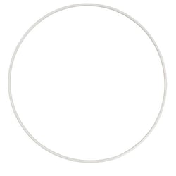 Cercle nu en métal, d 35 cm, blanc, 1 pièce