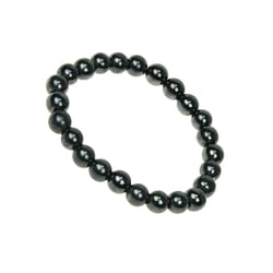 Bracelet Hématite Perles rondes 8 mm - Omsaé