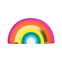 12 Assiettes Arc en Ciel (25 cm)