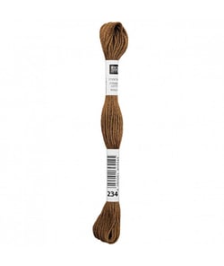 Fil à broder mouliné Uni - Rico Design 234 Marron