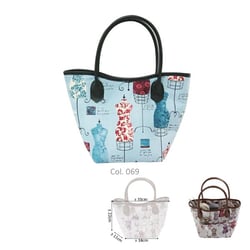 Sac couture 31cmx22cmx11cmx18cm mannequins bleus