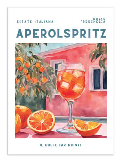 Affiche 30 x 40 cm - Aperol Spritz - Ohkimiko