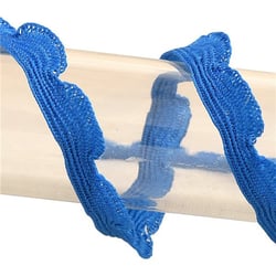 Bobine 25m galon festonné 10mm Bleu Roy