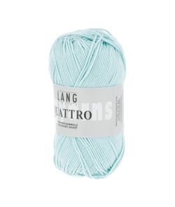 Fil à tricoter 100% coton QUATTRO - Lang Yarns 172 Bleu