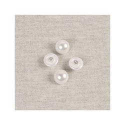 Bouton demi-perle blanc
