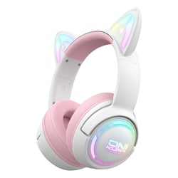 Casque Audio Sans Fil Rose Haute Performance Autonomie Longue Durée Rose 2 YONIS