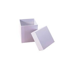 Boîte pour bougie 70x70x88mm blanche