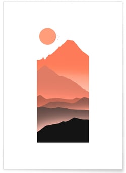 Affiche Montagne du soleil | A3 : 29,7x42cm