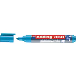 Marqueur effaçable pointe ronde 1,5-3 mm - Edding - Bleu clair - 360