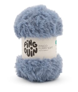 Pelote fausse fourrure PINGO FURRY SOFT - 100Gr - Pingouin Bleu Glacier