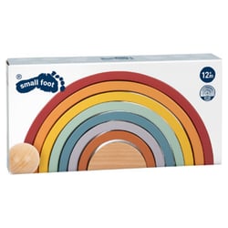 Blocs de construction en bois Arc - en - ciel Safari - Smallfoot - Jaune