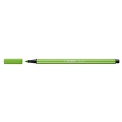 Lot de 10 feutres de dessin - STABILO - Pointe ogive moyenne 1 mm - Vert clair - PEN 68