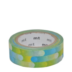 Masking tape - Dégradé bleu et vert - 7 m x 15mm