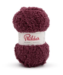 Fil à Tricoter Phil Douce de Phildar : Douceur Pelucheuse pour Créations Chaleureuses Aubergine Violet