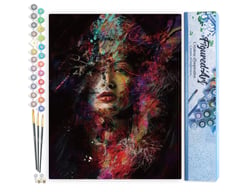 Peinture par Numéro Figured'Art - Femme peinte - Kit de Loisir Créatif DIY Numéro d'Art Complet - 40x50cm sans châssis en bois