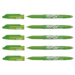 Lot de 5 Stylos Roller Encre Gel Effaçable FriXion Ball 0,7 Citron Vert